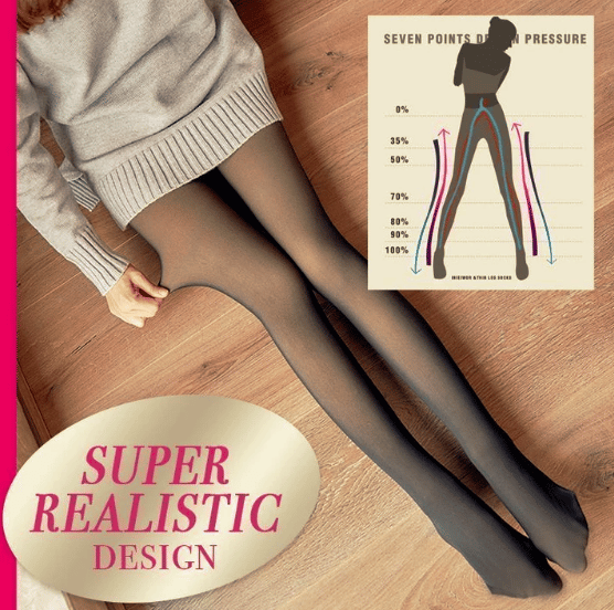 🎁Christmas Promotion🎄Flawless Legs Fake Translucent Warm Fleece Pantyhose